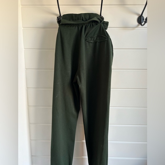 Zara TRFL Paper Bag Waist Ankle LenghTrouser - Picture 5 of 5